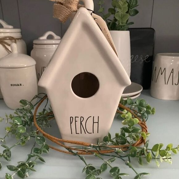 New with tags, Rae Dunn perch birdhouse - Picture 1 of 4